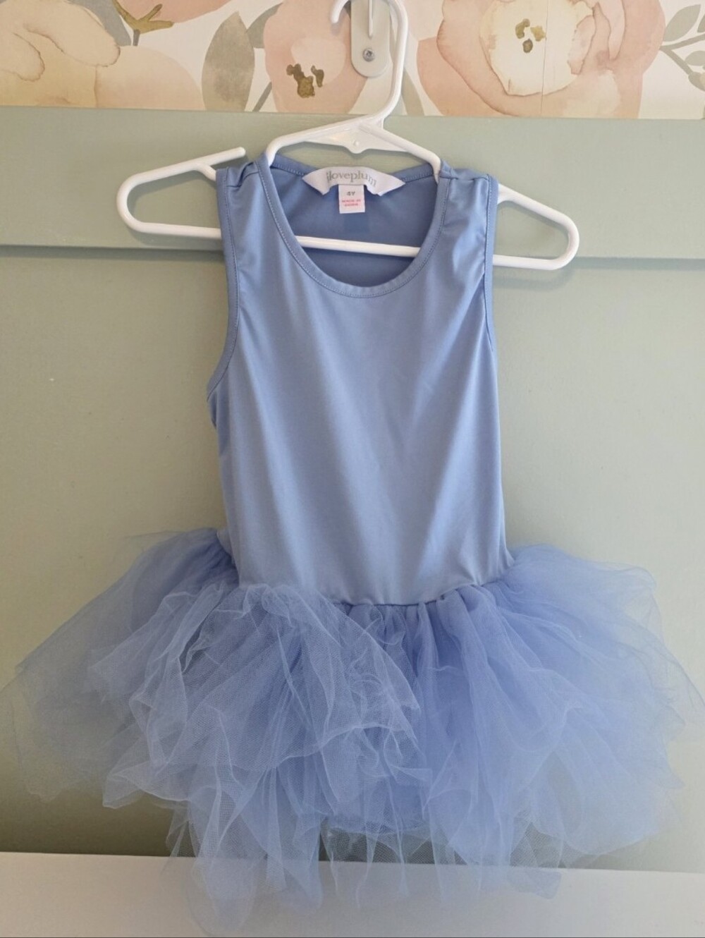 Iloveplum 4 Years Or 4t Light Blue Tutu Costume Dress Leotard I Love Plum